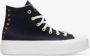 Converse Chuck Taylor All Star Lift Platform Hoge sneakers Dames Zwart - Thumbnail 2