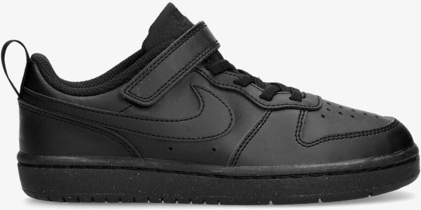 Nike court borough low recraft classic sneakers zwart kinderen