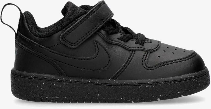 Nike court borough low recraft classic sneakers zwart kinderen