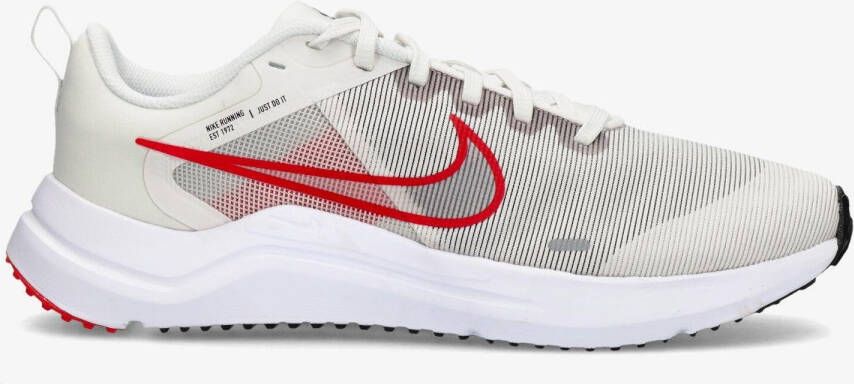 Nike downshifter 12 hardloopschoenen wit rood heren