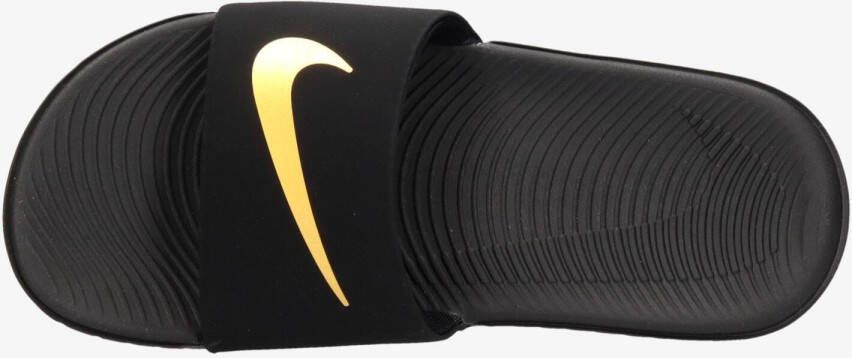 Nike Kawa Younger Older Kids' Slide Black Metallic Gold Kind Black Metallic Gold