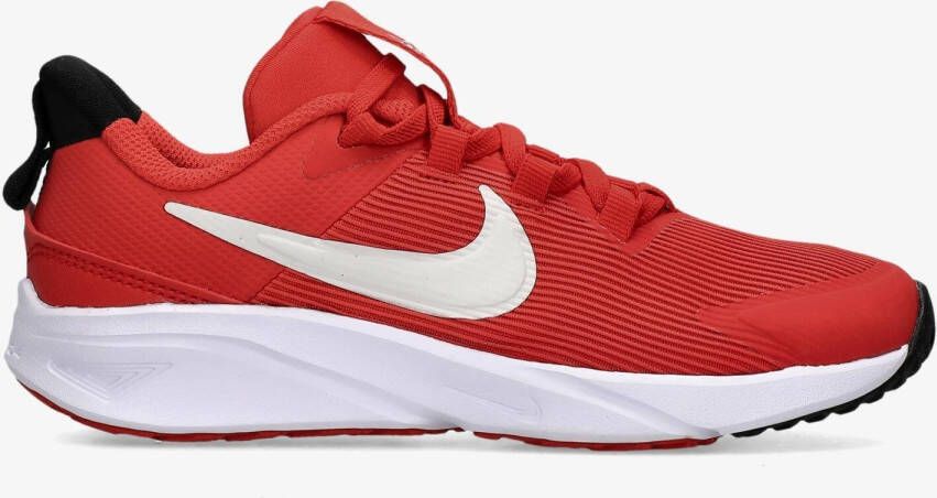 Nike star runner 4 hardloopschoenen rood wit kinderen