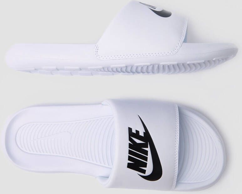 Nike victori one slippers wit zwart dames