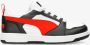 Puma rebound v6 low sneakers wit zwart kinderen - Thumbnail 2