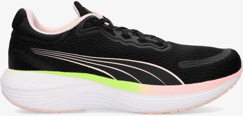 Puma scend pro hardloopschoenen zwart roze dames