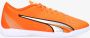 PUMA Ultra Play Zaalvoetbalschoenen (IN) Oranje Wit Blauw - Thumbnail 2