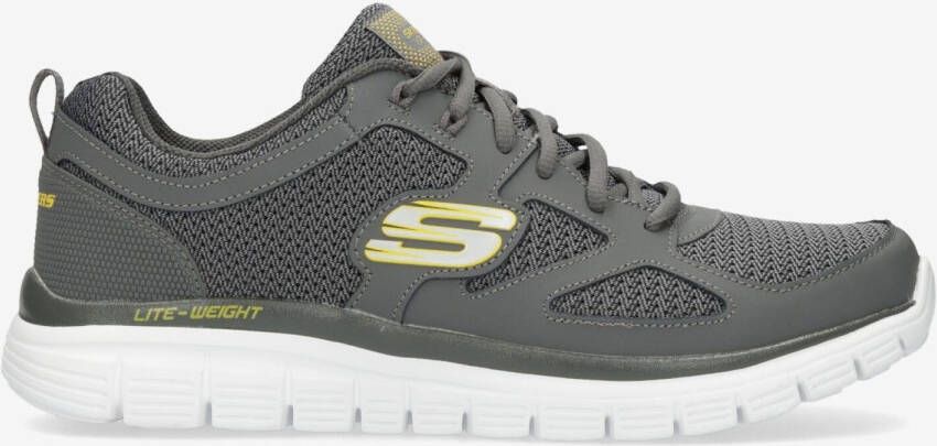 Skechers burns agoura hardloopschoenen grijs geel heren