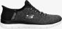 Skechers SUMMITS-DAZZLING HAZE 149937 BKW sneakers slip in dames zwart - Thumbnail 3