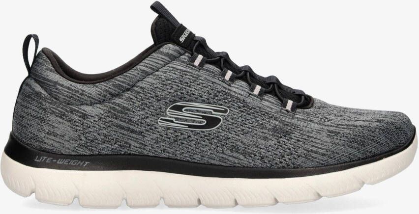 Skechers summits louvin hardloopschoenen grijs zwart heren