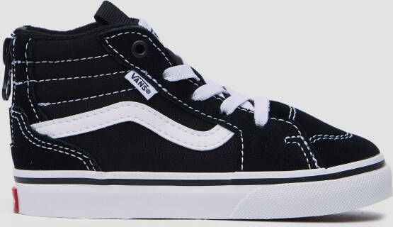 Vans filmore high zip sneakers zwart wit kinderen