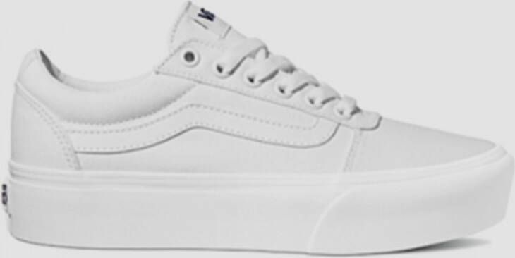 vans ward platform white