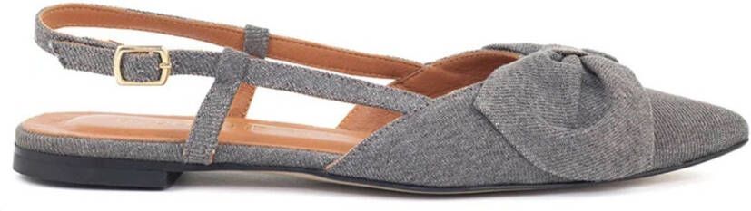 Babouche Sofie slingback sandalen grey Grijs Textiel Slingback sandalen Dames