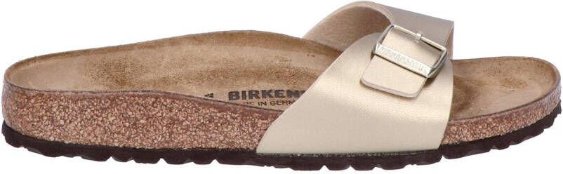 BIRKENSTOCK Madrid bf narrow gold Goud Leer Platte sandalen Dames