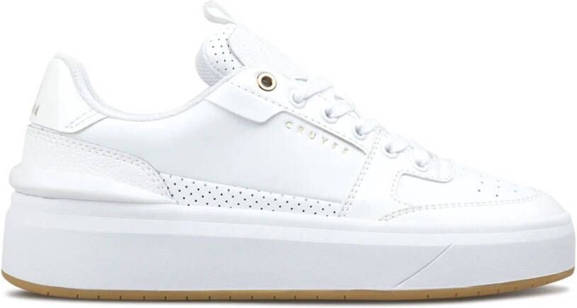 Cruyff Endorsed Tennis sneakers wit Leer Lage sneakers Dames