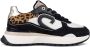 Cruyff Hyde Runner black beige leopard Zwart Leerlook Lage sneakers Dames - Thumbnail 6