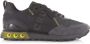 Cruyff Superbia Hex Dk. Grey Black Fluo Yellow Grijs Leer Lage sneakers Heren - Thumbnail 3