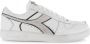 Diadora Magic Basket Low Icona Lage sneakers Leren Sneaker Wit - Thumbnail 4