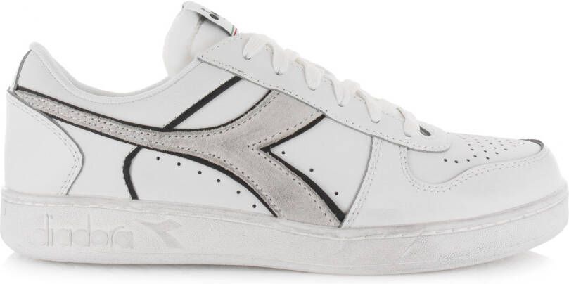 Diadora Magic basket low icona leather Wit Leer Lage sneakers Heren