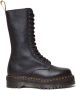 Dr martens 1B99 Quad hoge laars van zacht leer Zwart Leer Hoge laarzen Dames - Thumbnail 2