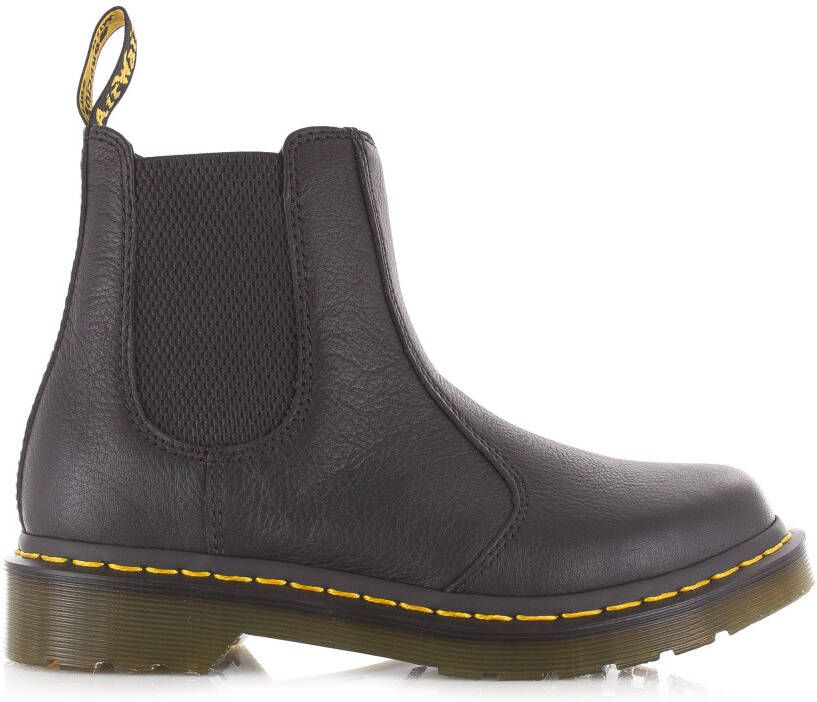 Dr martens 2976 Black Virginia Zwart Leer Chelsea boots Dames