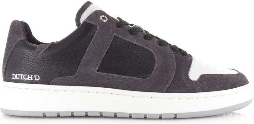 Dutch&apos;D Rune Stone Grey Grijs Suede Lage sneakers Heren