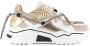 DWRS LABEL DWRS Jupiter denim sand champagne Beige Leer Lage sneakers Dames - Thumbnail 3