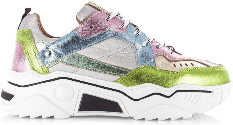 DWRS LABEL Pluto holographic | Lt. Pink Holograph Roze Leer Lage sneakers Dames - Foto 2