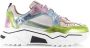 DWRS LABEL Pluto holographic | Lt. Pink Holograph Roze Leer Lage sneakers Dames - Thumbnail 2