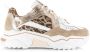 DWRS LABEL DWRS PLUTO leopard white sand Wit Leer Lage sneakers Dames - Thumbnail 2