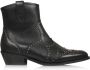 DWRS LABEL Lyon studs westernboots Zwart Leer Western Dames - Thumbnail 4