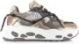 DWRS LABEL Saturnus | grey stone Grijs Leer Lage sneakers Dames - Thumbnail 2