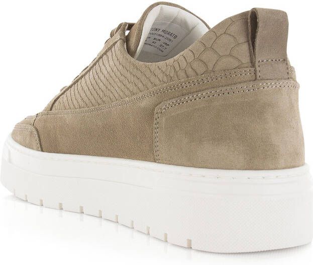 Antony Morato Flint Animal Beige Suede Lage sneakers Heren