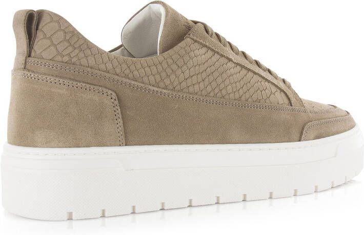 Antony Morato Flint Animal Beige Suede Lage sneakers Heren