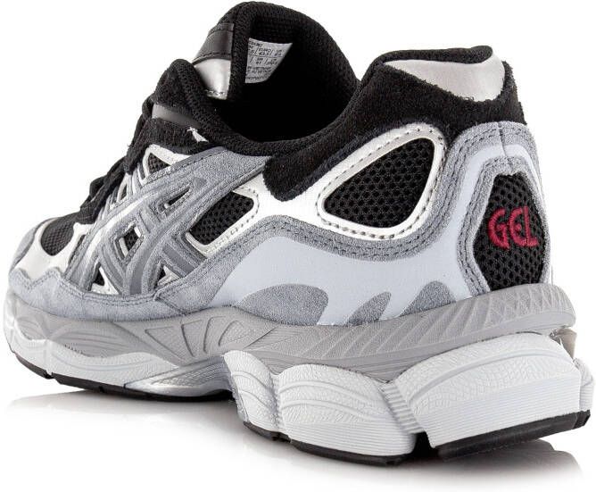 Asics GEL-NYC | Black Fjord Grey Zwart Mesh Lage sneakers Unisex