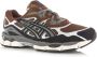 Asics GEL-NYC | Reddish Brown Black Bruin Mesh Lage sneakers Unisex - Thumbnail 2