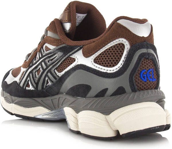 Asics GEL-NYC | Reddish Brown Black Bruin Mesh Lage sneakers Unisex