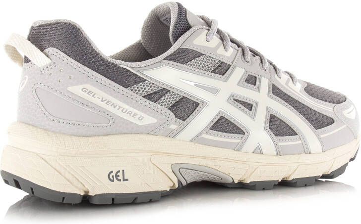 Asics Gel-Venture 6 | Clay Grey Cream Grijs Synthetisch Lage sneakers Heren