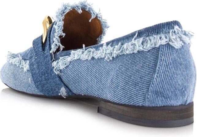 Babouche Pien loafers jeans blauw Textiel Loafers Dames