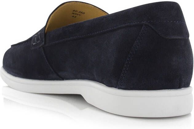 BLACKSTONE BG360 Navy loafers van suèd Blauw Suede Loafers Heren