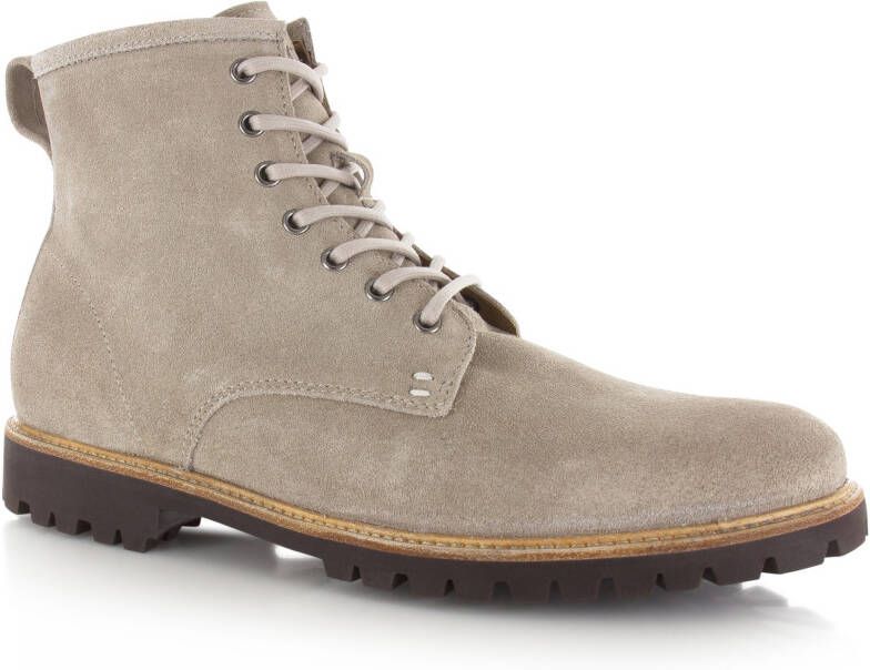 BLACKSTONE UG09 Beige Suede Veterboots Heren