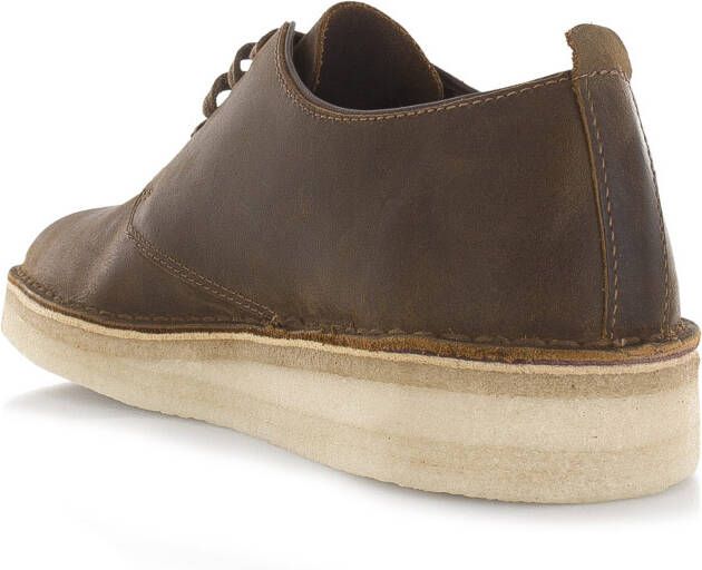 Clarks Coal London Beeswax Bruin Leer Lage veterschoenen Heren