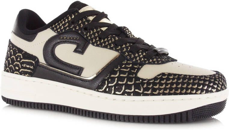 Cruyff Campo Low Lux black cream Zwart Leer Lage sneakers Dames