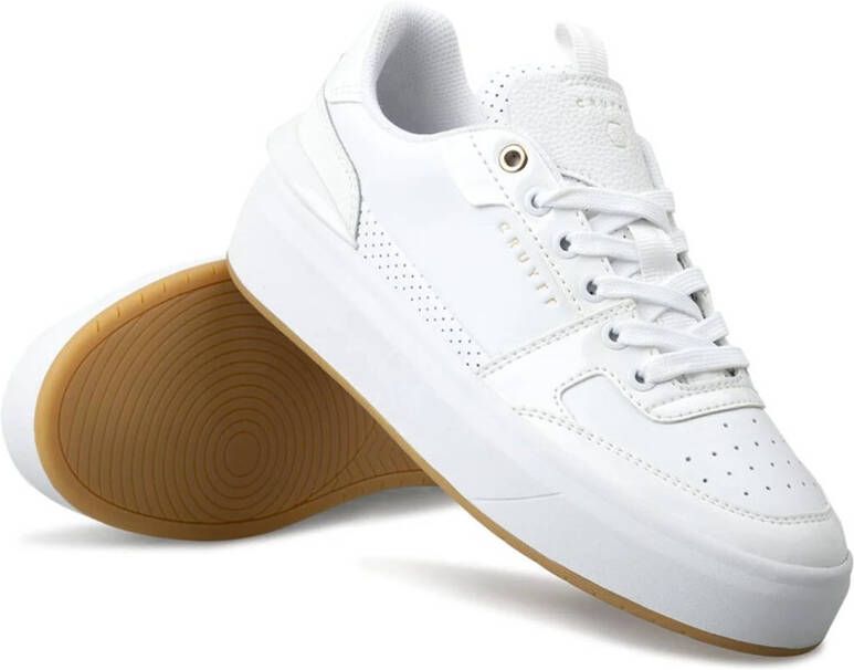 Cruyff Endorsed Tennis sneakers wit Leer Lage sneakers Dames