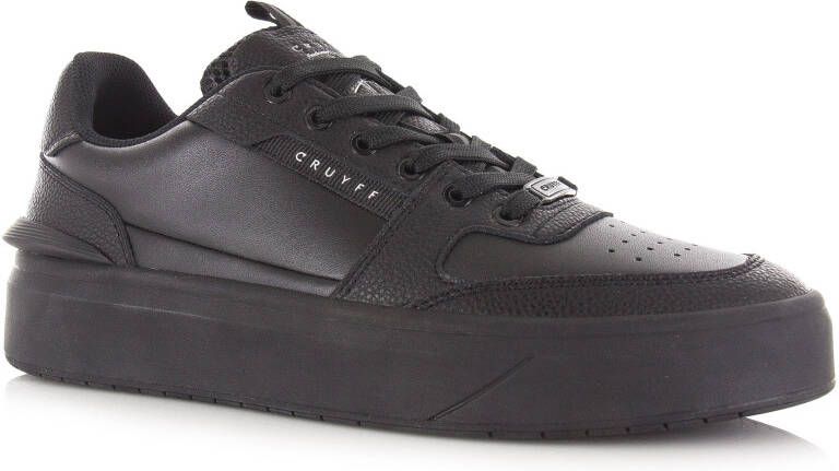 Cruyff Endorsed Tennis zwarte sneakers Zwart Leer Lage sneakers Heren