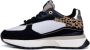 Cruyff Hyde Runner black beige leopard Zwart Leerlook Lage sneakers Dames - Thumbnail 4