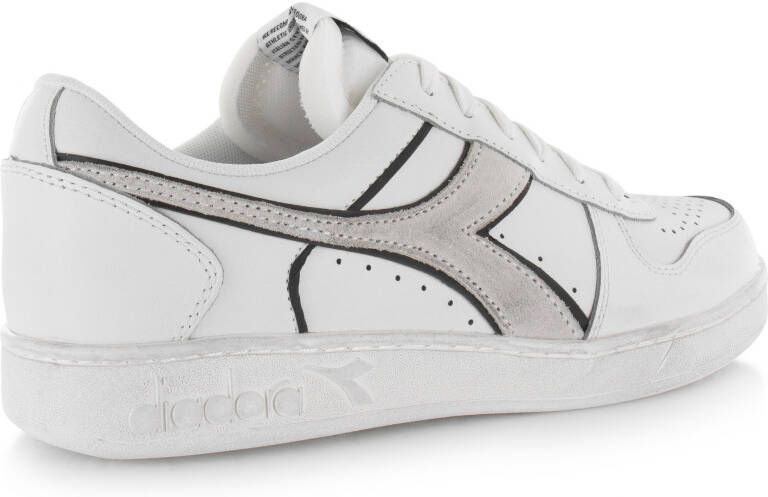 Diadora Magic basket low icona leather Wit Leer Lage sneakers Heren