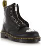 Dr martens Dr. Martens 1460 MP laars teenplaat Zwart Leer Biker boots Dames - Thumbnail 8