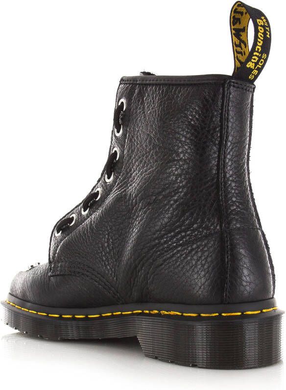 Dr martens Dr. Martens 1460 MP laars teenplaat Zwart Leer Biker boots Dames