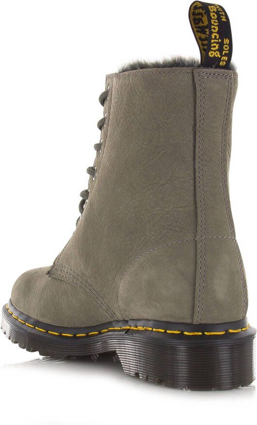 Dr martens 1460 Serena Milled Nubuck WP Grijs Nubuck Veterboots Dames