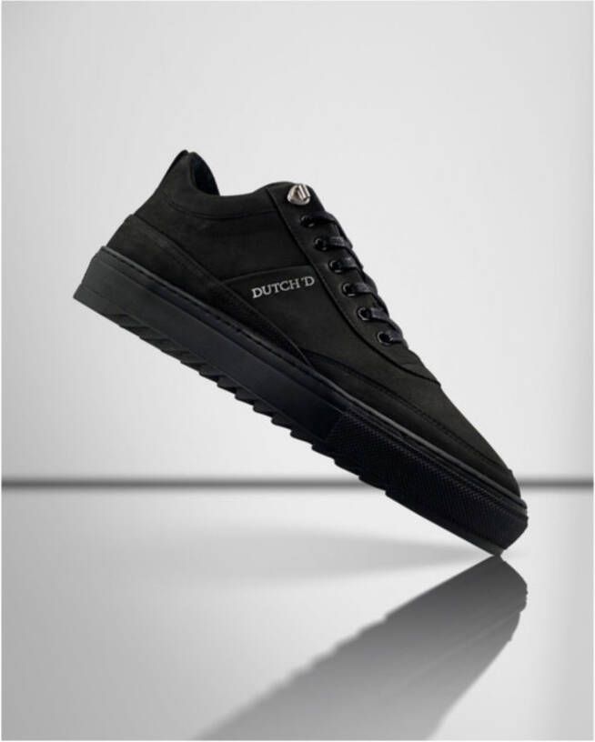 Dutch&apos;D Myth black mirror Zwart Nubuck Lage sneakers Heren